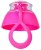 Nakrętka do butelki Dafi Soft Solid flamingowa