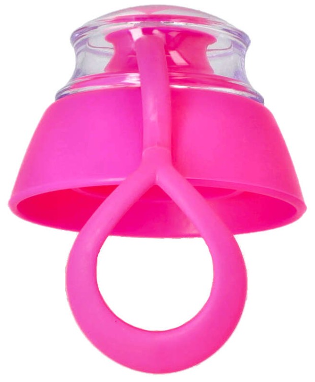 Nakrętka do butelki Dafi Soft Solid flamingowa