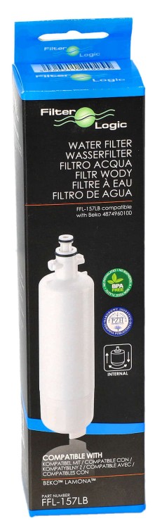 Filtr wody do lodówki Beko 4874960100 FilterLogic FFL-157LB opakowanie widok1