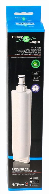 Filtr wody do lodówki Whirlpool SBS002 FilterLogic FFL-190W opakowanie widok2
