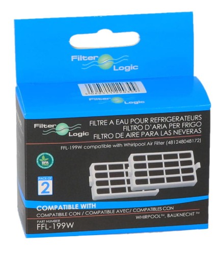 Filtry powietrza do lodówki Whirlpool FilterLogic FFL-199W 2szt opakowanie widok1