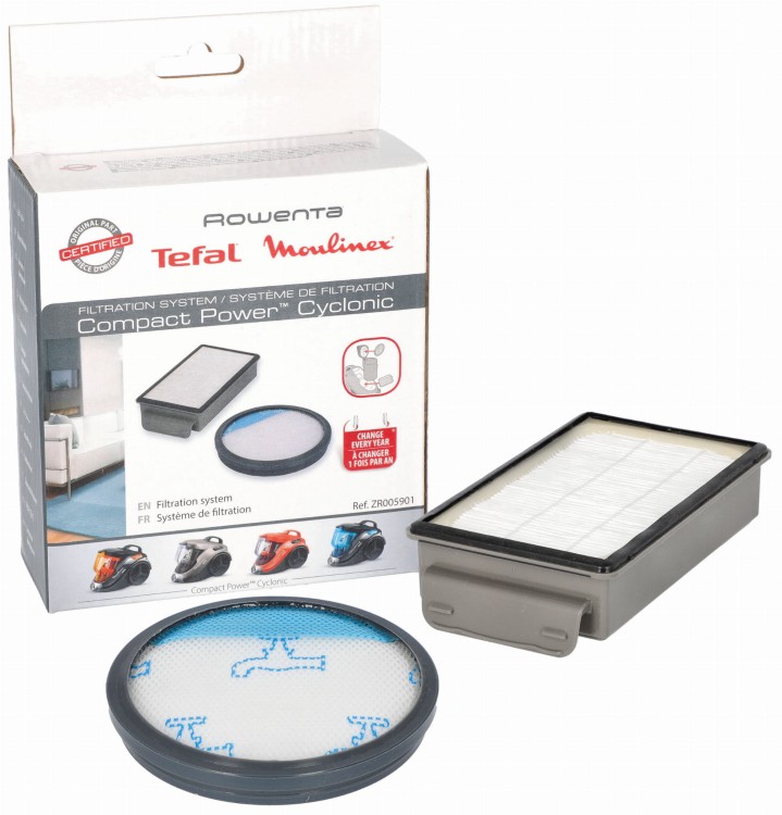 Filtr hepa Rowenta Tefal Compact Power Cyclonic ZR005901 2szt