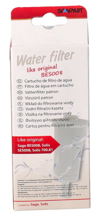 Filtr wody Scanpart do ekspresu Sage BES008 SES008 opakowanie widok3