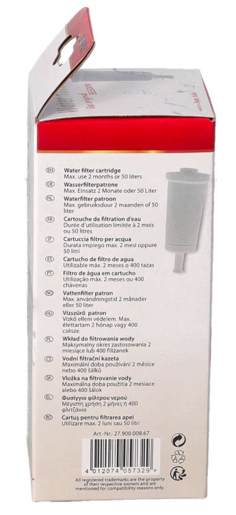 Filtr wody Scanpart do ekspresu Sage BES008 SES008 opakowanie widok4