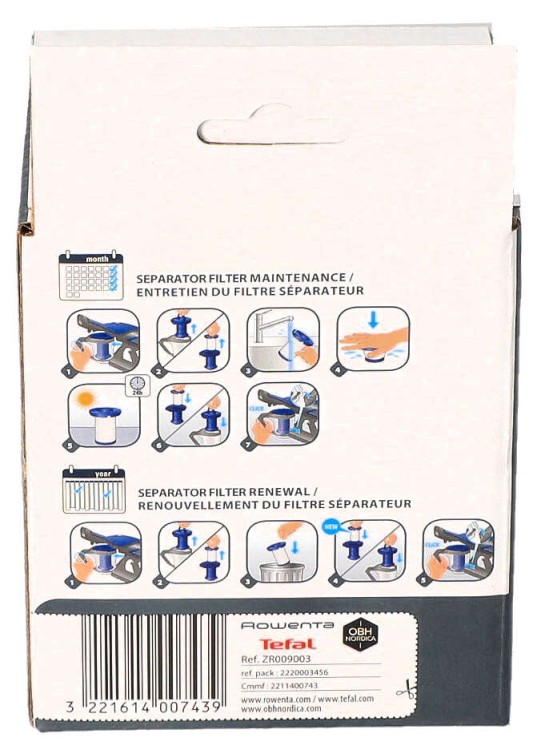 Filtr do odkurzacza Tefal Rowenta ZR009003 Air Force Flex widok4