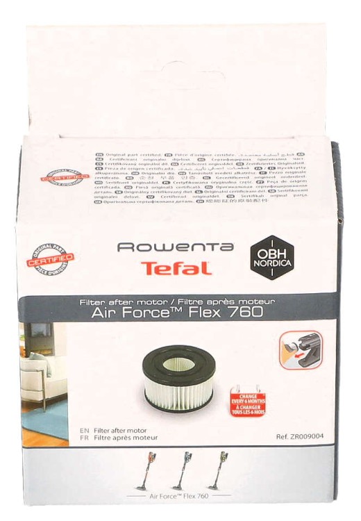 Filtr zasilnikowy do odkurzacza Tefal Rowenta ZR009004 Air Force Flex opakowanie widok2