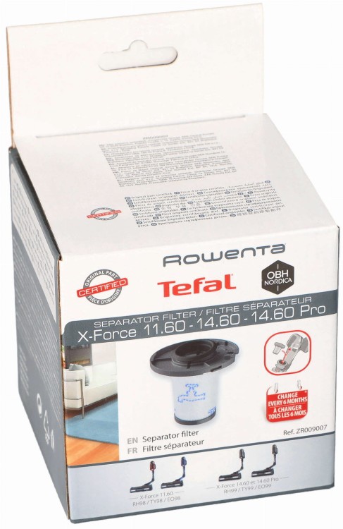 Filtr do odkurzacza TEFAL Xforce Flex Animal Aqua ZR009007 opakowanie widok1