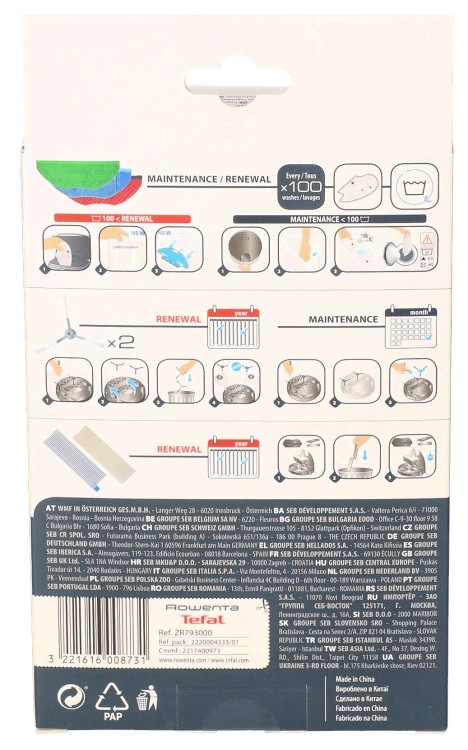 Zestaw akcesorii do odkurzacza Tefal Rowenta X-plorer serie 95 opakowanie widok3