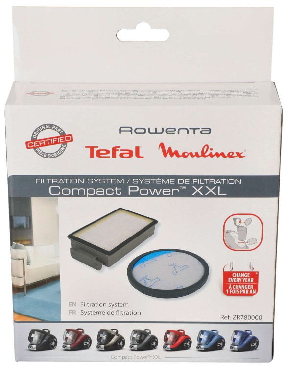 Filtry do odkurzacza Tefal Compact Power XXL ZR780000 opakowanie widok 1