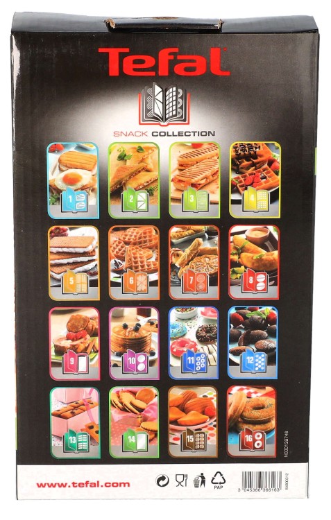 Płyty Tefal do panini Snack Collection XA800312 opakowanie widok 3