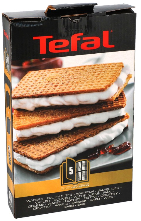 Płyty Tefal do wafli prostokąty Snack Collection XA800512 opakowanie widok1