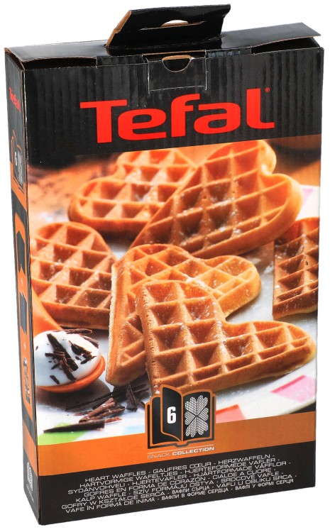 Płyty Tefal do gofrów serca Snack Collection XA800612 opakowanie widok 1