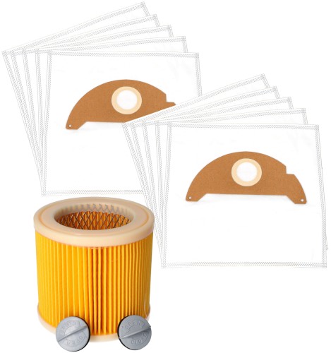 Worki do odkurzacza Karcher WD2 10szt 6.904.322.0 + filtr