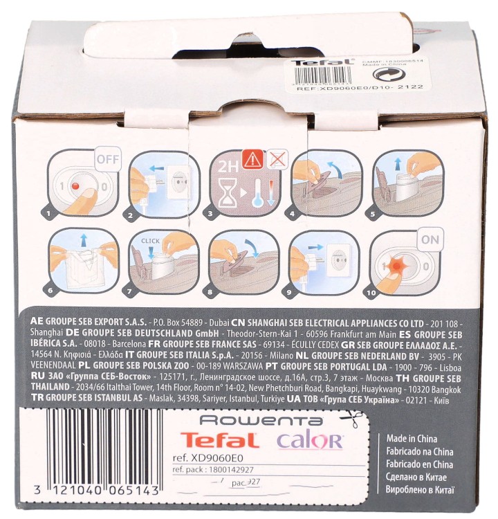 Wkład antywapienny do żelazka TEFAL XD9060E0 2szt opakowanie widok 3