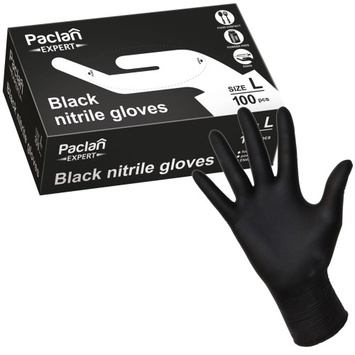Rękawiczki gumowe nitrylowe bezpudrowe rozmiar L 37923 100szt