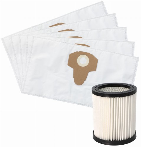 Worki do odkurzacza Parkside PWD 20 A1 5szt + filtr