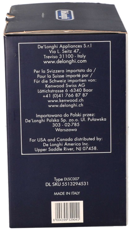 Pojemnik na mleko Delonghi DLSC007 5513294531 oryginał opakowanie widok 2