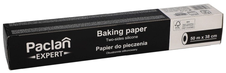 Papier do pieczenia Paclan 50 m silikonowany opakowanie widok 1