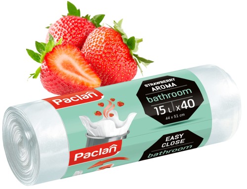 Worki na śmieci 15 l Paclan zapachowe do łazienki 40 szt