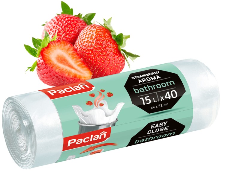 Worki na śmieci 15 l Paclan zapachowe do łazienki 40 szt