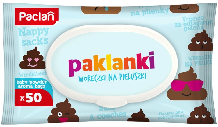 Worki zapachowe na zużyte pieluchy pampersy 50 szt opakowanie widok 2