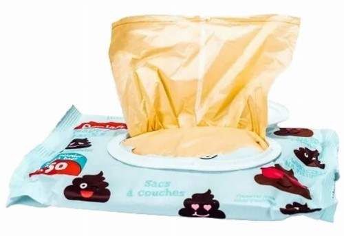 Worki zapachowe na zużyte pieluchy pampersy 50 szt opakowanie widok 1