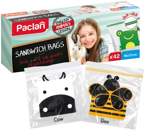 Woreczki śniadaniowe na zamknięcie Paclan 42 szt