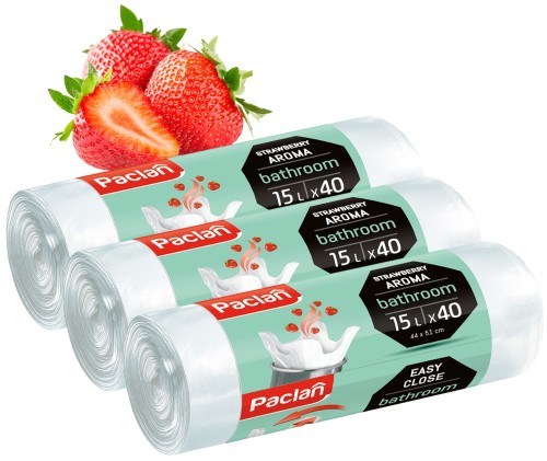 Worki na śmieci 15 l Paclan zapachowe do łazienki 120 szt