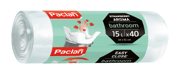 Worki na śmieci 15 l Paclan zapachowe do łazienki 40 szt opakowanie widok 2
