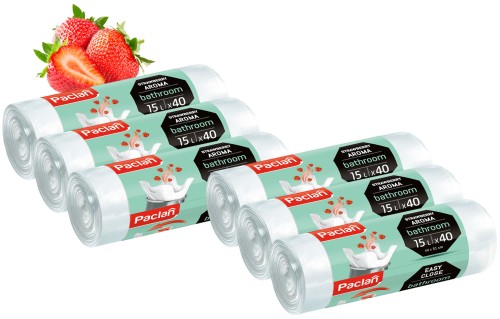 Worki na śmieci 15 l Paclan zapachowe do łazienki 240 szt