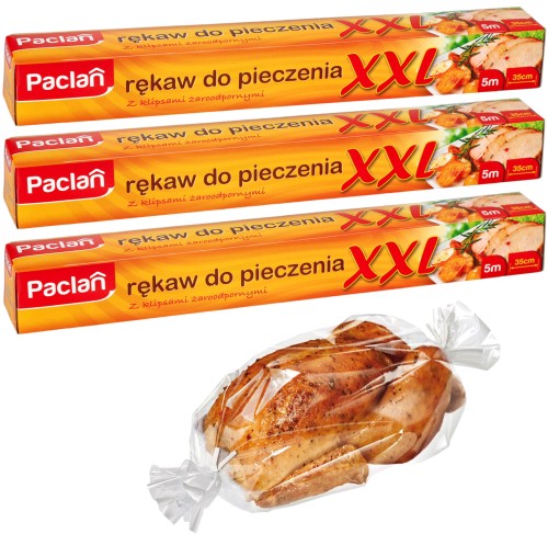 Rękaw do pieczenia Paclan 500 cm x 35 cm XXL 33598 x3