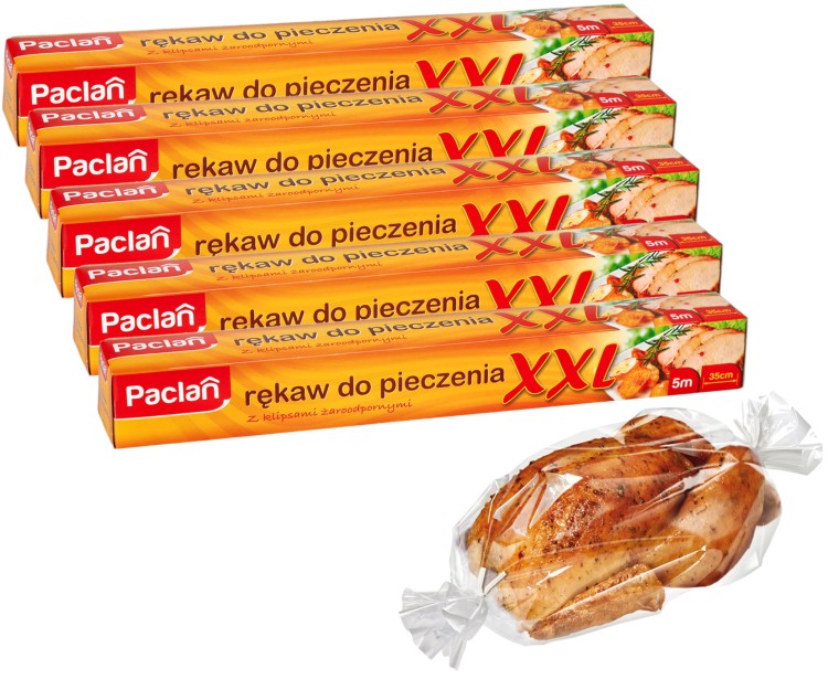 Rękaw do pieczenia Paclan 500 cm x 35 cm XXL 33598 x5
