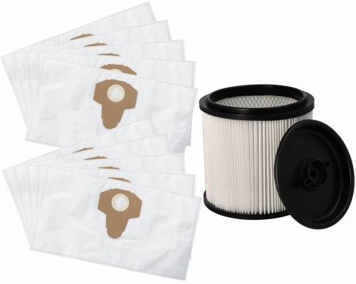 Worki do odkurzacza Parkside PNTS 1300 1400 1500 10 szt + filtr