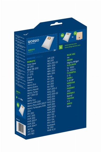 Worki do odkurzacza Numatic Henry Worwo NMB01 4szt + filtr opakowanie widok 2