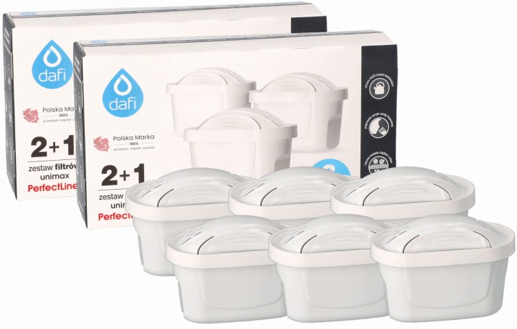 Filtr wody Unimax Perfectline do dzbanków Dafi Brita x6