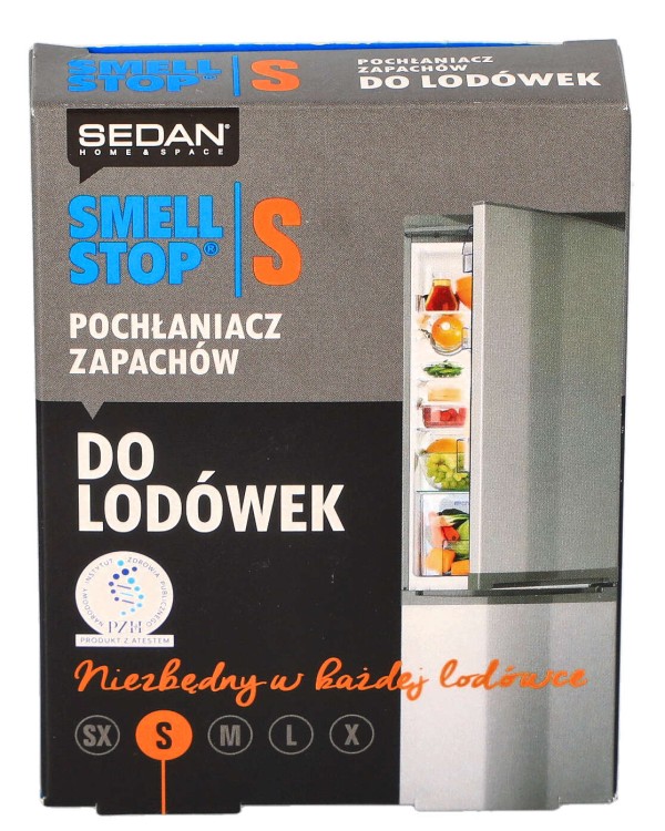 Pochłaniacz zapachów do lodówki SMELLSTOP Sedan S opakowanie widok 1