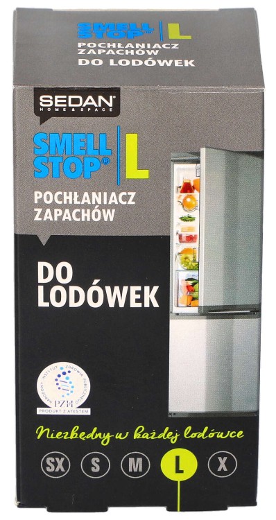 Pochłaniacz zapachów do lodówki SMELL STOP Sedan L opakowanie widok 1