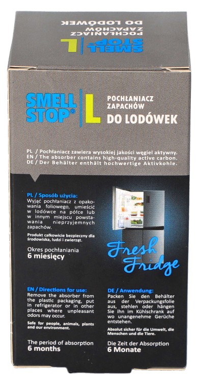 Pochłaniacz zapachów do lodówki SMELL STOP Sedan L opakowanie widok 3