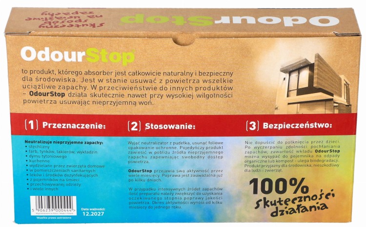 Pochłaniacz zapachów odświeżacz powietrza OdourStop Sedan opakowanie widok 2