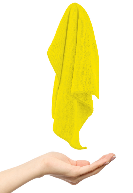 Ściereczka ścierka z mikrofibry żółta Paclan 32 cm x 32 cm bez opakowania