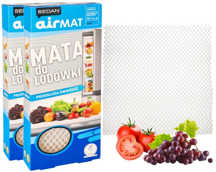 Mata antybakteryjna do lodówki Airmat Sedan 33 cm x 40 cm x2