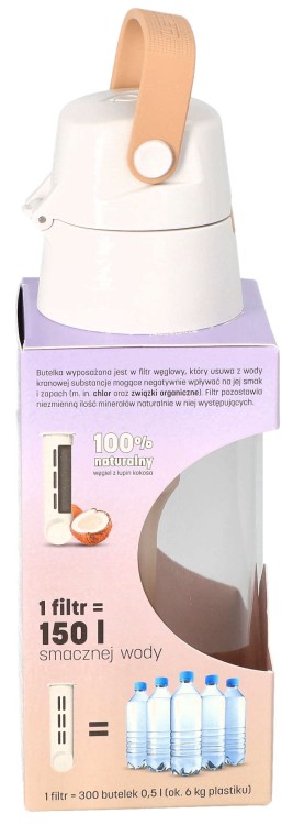 Butelka filtrująca Dafi Solid 0,5 l do wody cappuccino opakowanie widok 1
