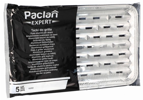Tacka grillowa aluminium Paclan prostokątna 34 x 22 cm 5 szt widok 2