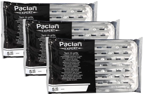 Tacka grillowa aluminium Paclan prostokątna 34 x 22 cm 15 szt widok 2