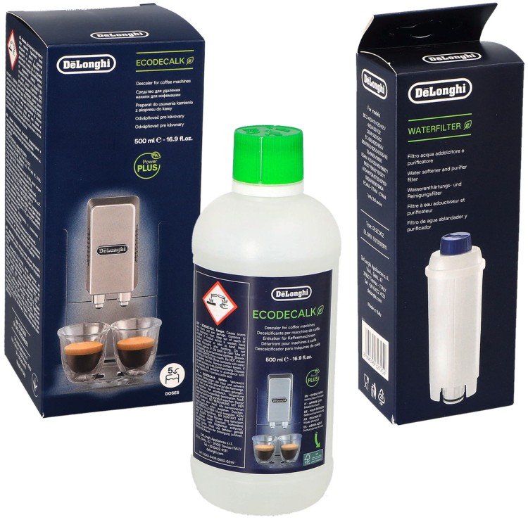 Filtr wody do ekspresu Delonghi + odkamieniacz 0,5 l oryginał