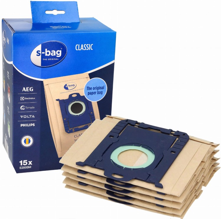 Worki do odkurzacza Electrolux E200SM S-BAG Classic oryginał x15