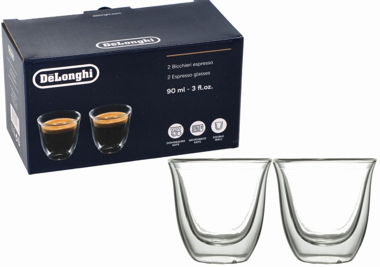 Szklanki termiczne Delonghi do espresso DLSC310 90 ml 2 szt