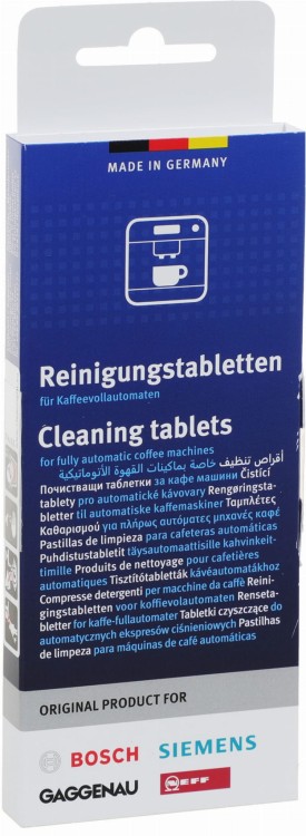 Tabletki czyszczące do ekspresu Bosch 00311969 opakowanie widok 1