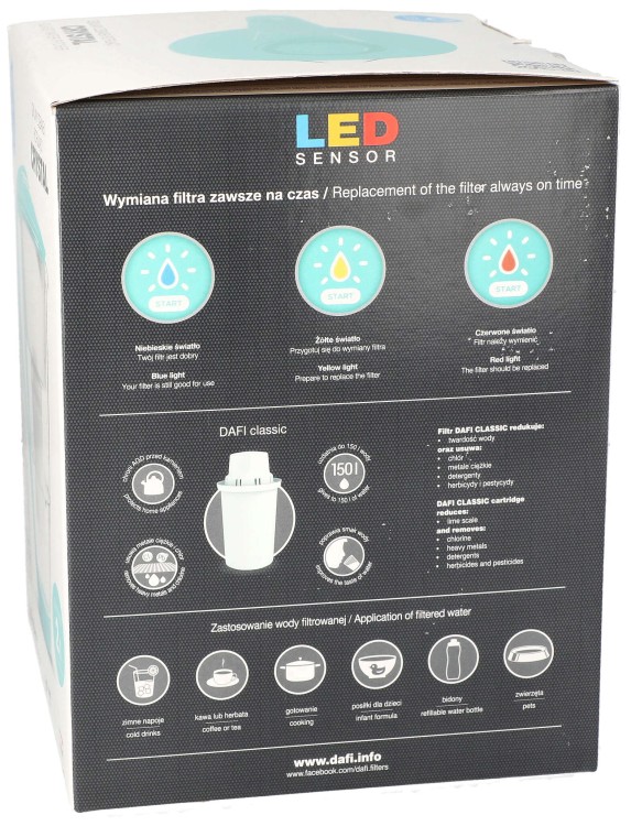 Opakowanie Dafi crystal led miętowy