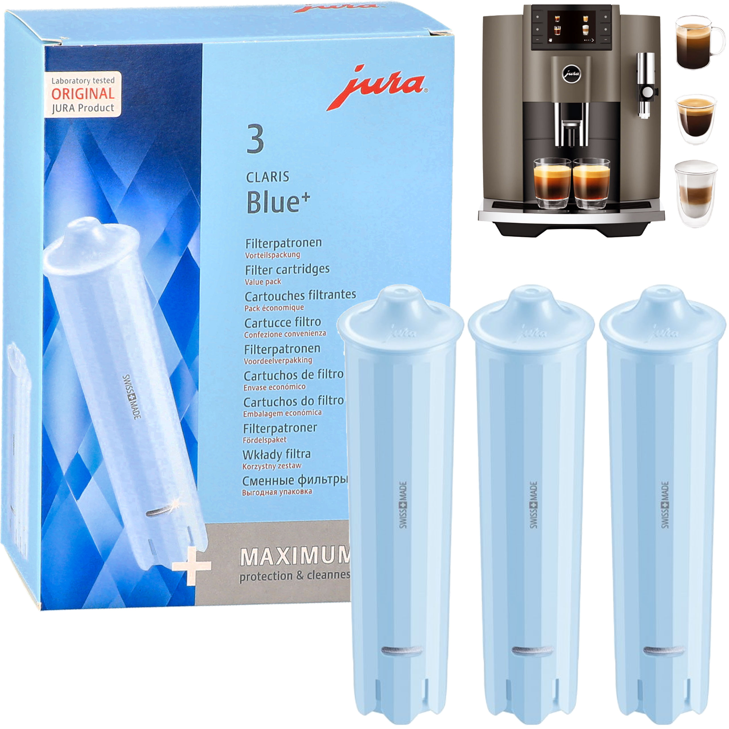 Filtr wody do ekspresu Jura Claris Blue 71311 71312 3 szt